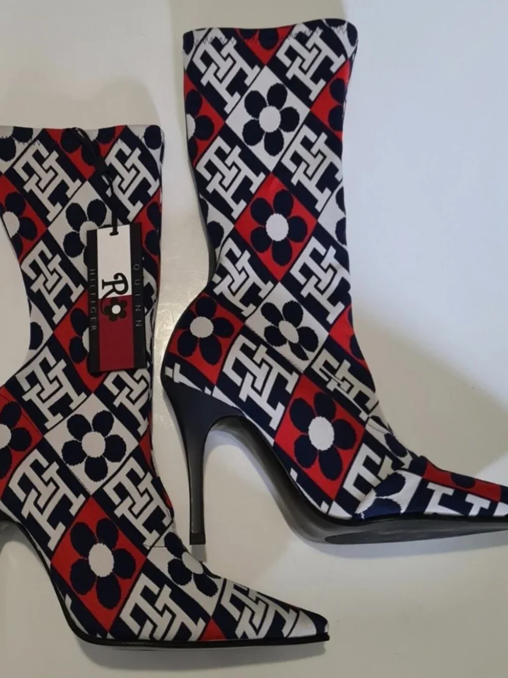 Quinn Hilfiger Stiletto Sock Boots new with tags US size 8